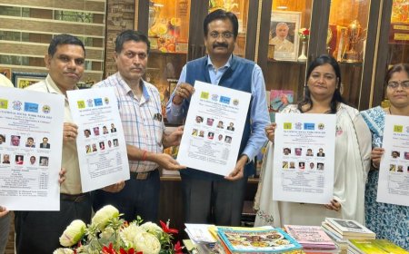 समाज कार्य सप्ताह के पोस्टर का हुआ विमोचन