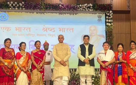 लोक भवन गुजरात में उत्तर प्रदेश स्थापना दिवस का भव्य आयोजन