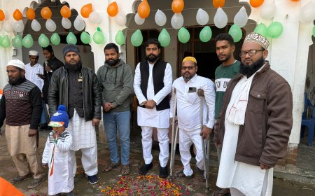 मदरसा हाफिज़िया अनवारुल क़ुरान में राष्ट्रीय महापर्व गणतंत्र दिवस धूम धाम से मनाया गया