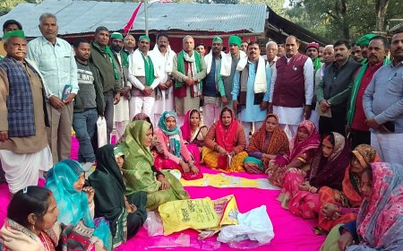 भारतीय किसान यूनियन ब्लाक ईकाई मसौली द्वारा समरसता भौज व सम्मान समारोह का आयोजन किया गया