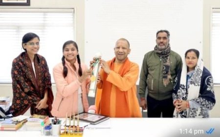 बालिका शिक्षा की मिसाल बनीं पूजा पाल मुख्यमंत्री से मिला आशीर्वाद