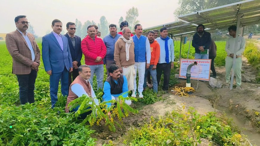 अधीक्षण अभियंता रविन्द्र सिंह ने मुख्यमंत्री लघु सिंचाई योजना के तहत कराए जा रहे कार्यों का निरिक्षण किया