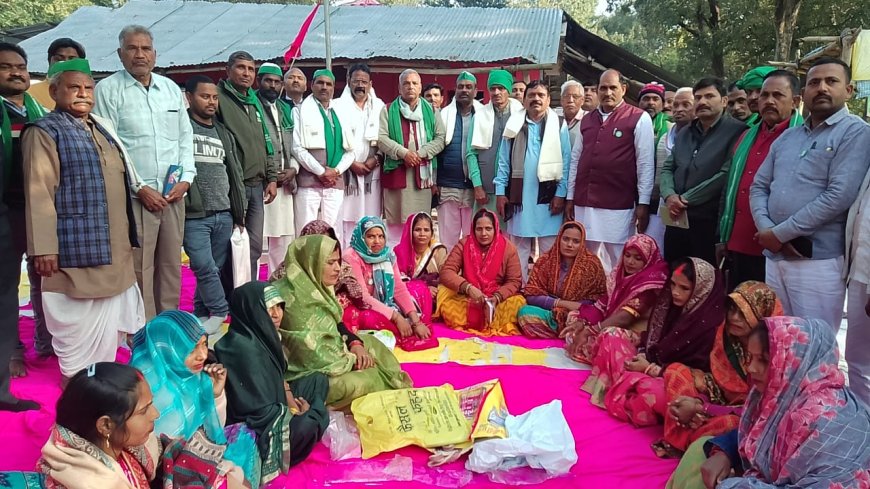 भारतीय किसान यूनियन ब्लाक ईकाई मसौली द्वारा समरसता भौज व सम्मान समारोह का आयोजन किया गया