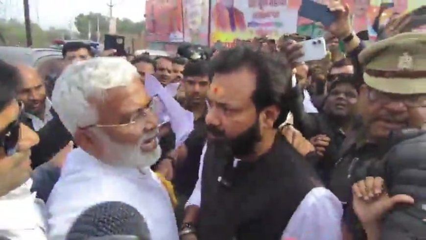 जल जीवन मिशन को लेकर सियासी संग्राम: चरखारी विधायक ने अपनी ही सरकार के मंत्री स्वतंत्र देव सिंह का रोका काफिला, जमकर हुआ हंगामा