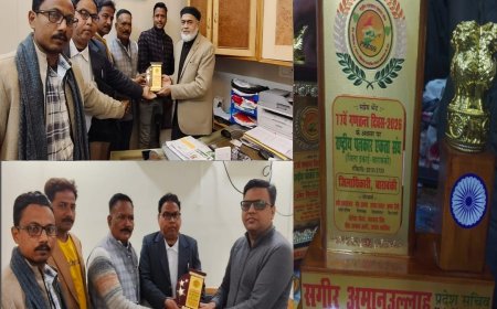 राष्ट्रीय पत्रकार एकता संघ ने समाजसेवियों को किया सम्मानित, डीएम–एसपी को दी बधाई