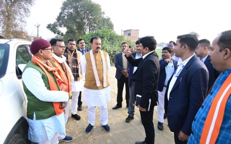 उप मुख्यमंत्री केशव प्रसाद मौर्य ने  तीर्थ यात्रियों के लिए नव निर्मित विश्रामालय का किया निरीक्षण 