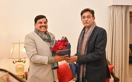 सांसद अनुराग शर्मा ने मध्य प्रदेश के मुख्यमंत्री मोहन यादव से की