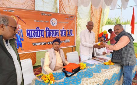 भारतीय किसान संघ के अखिल भारतीय मंत्री बाबू भाई पटेल का सफल प्रवास, ग्राम समितियों को सशक्त बनाने पर जोर