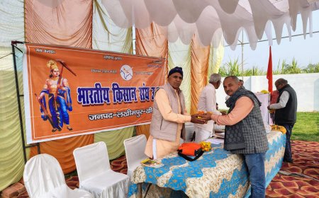 भारतीय किसान संघ की जिला स्तरीय बैठक संपन्न