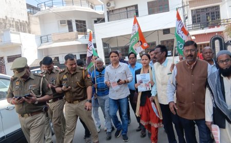 मनरेगा को लेकर विधानसभा घेराव से पहले कांग्रेस कार्यकर्ता नजरबंद, जिला अध्यक्ष मो० मोहसिन रोके गए