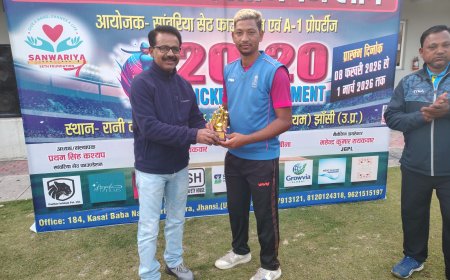 झांसी ग्रामीण प्रीमियर लीग में परवई की रोमांचक जीत के साथ सेमीफाइनल में