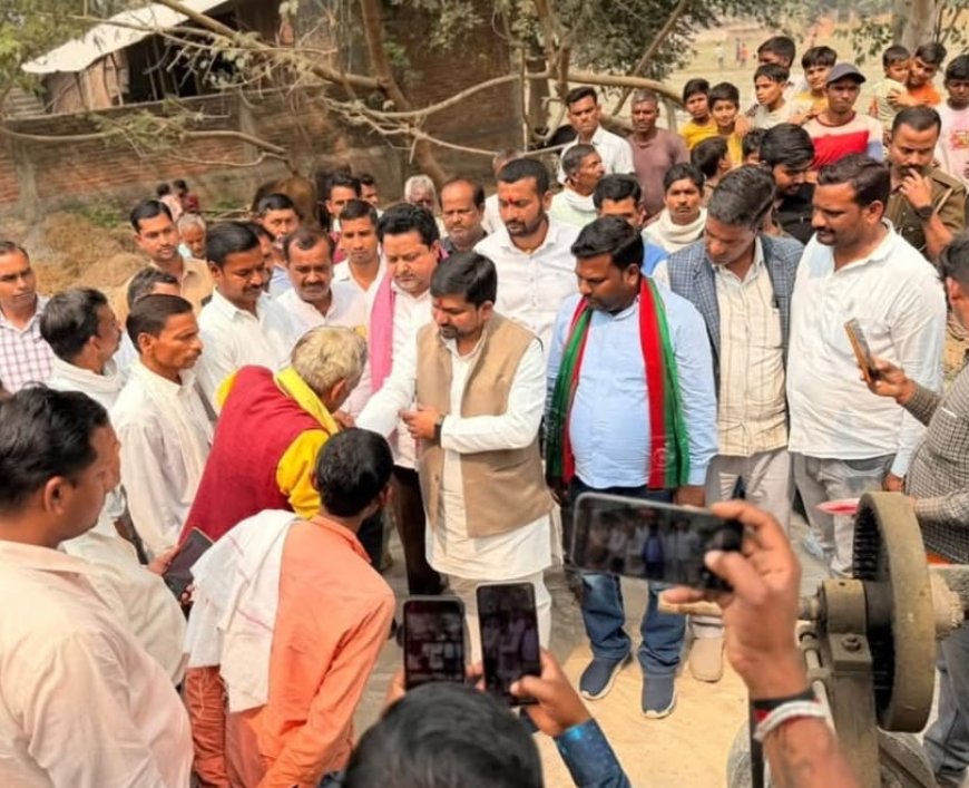 सपा विधायक गौरव रावत ने लगभग ढाई किलोमीटर लम्बी आरसीसी मार्ग का किया उद्घाटन